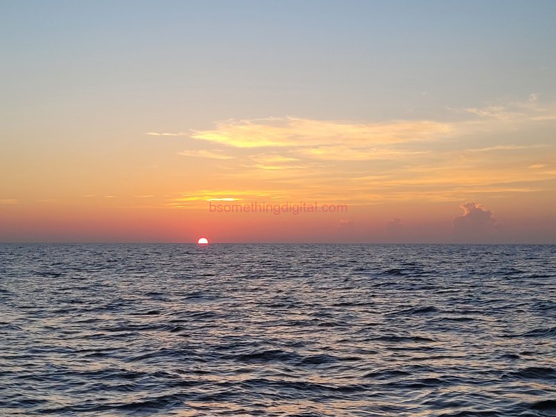 Sunrise over the sea