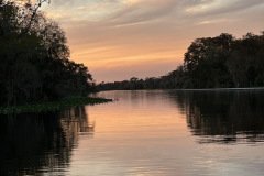 River at sunset