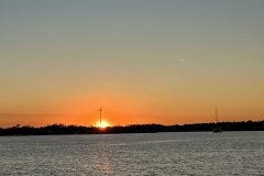 Sunset on the cross