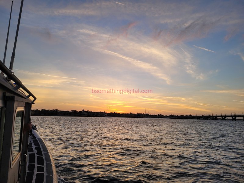 Boat sunset