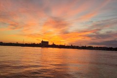 Bright sunset on St. Augustine