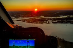 Sunset from Helo